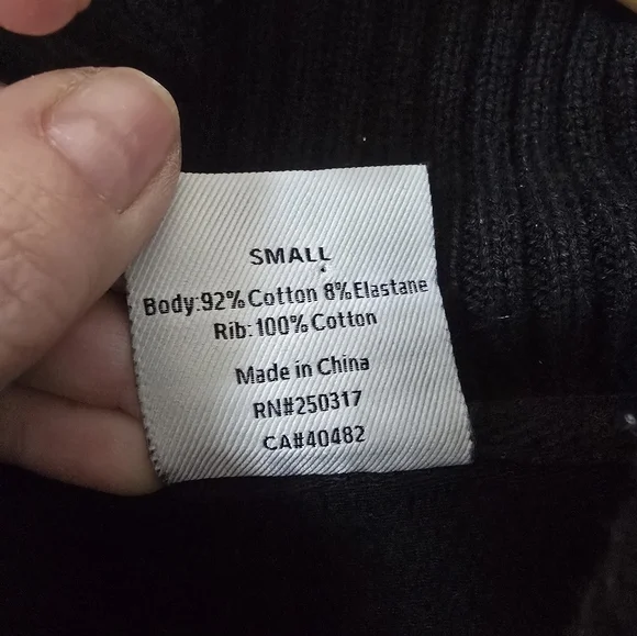 Varley Britannia Turtleneck Sweatshirt In Black Size S - Picture 7 of 9